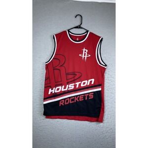 Houston Rockets Jersey Mens Medium Red Black NBA Basketball UNK Sleeveless